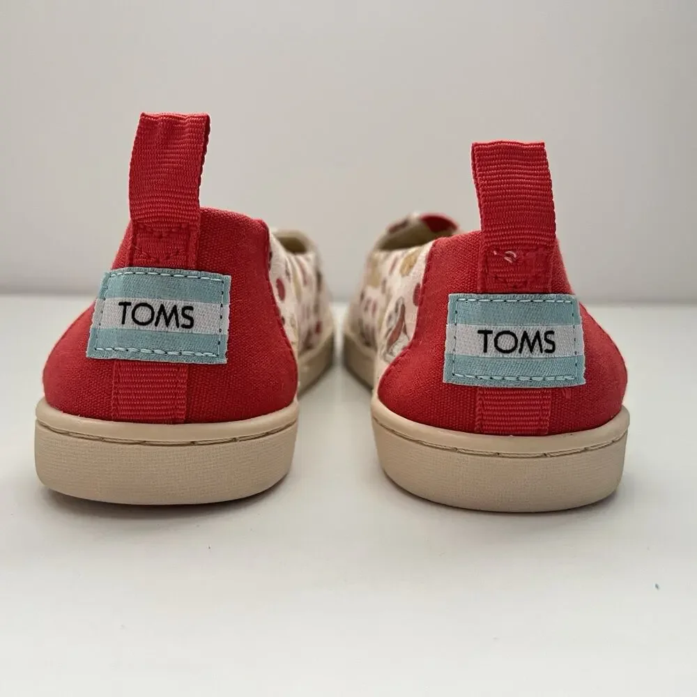 Toms Classics Canvas Slip On Alpargata Flat Shoes Pound Puppy Puppies Youth 13.5
